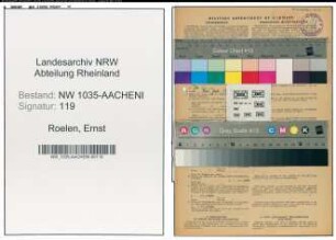 Entnazifizierung Ernst Roelen , geb. 09.08.1886 (Bergbauangestellter)