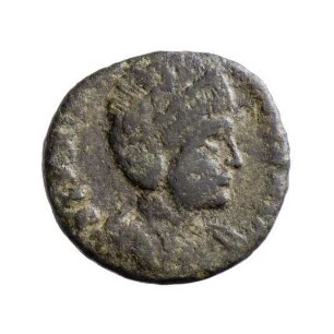 Münze, Follis, Aes 4, 337 - 340 n. Chr.?