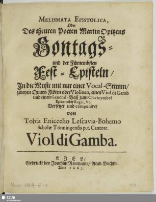Viol di Gamba.