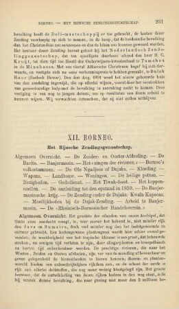XII. Borneo