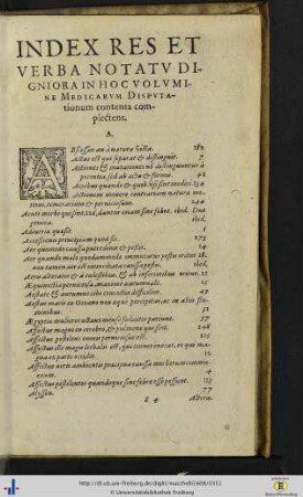 Index res et verba.