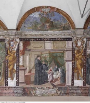Szenen aus dem Leben des Heiligen Augustinus, Augustinus heilt einen Kranken