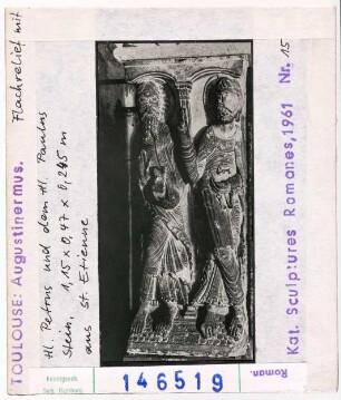Toulouse: Augustinermuseum, Apostel Petrus und Paulus aus St. Etienne