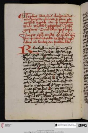 Johannes Gerson, Epistola ad quendam episcopum