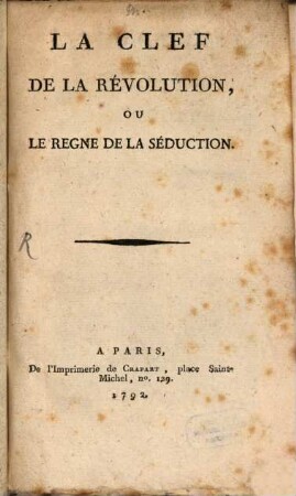 La Clef de la Révolution