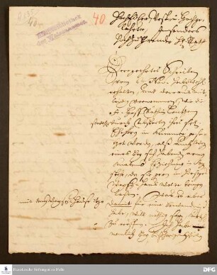 Brief von August Hermann Francke an [Unbekannt].