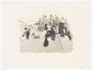 Straßenecke, aus: "Quelques aspects de la vie de Paris"