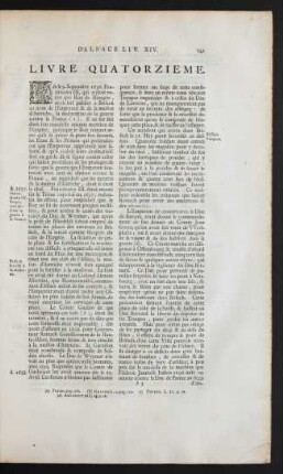Livre Quatorzieme