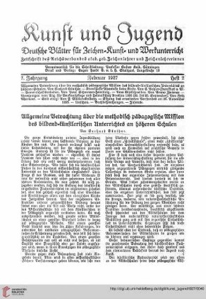 Heft 2 (Februar 1927)