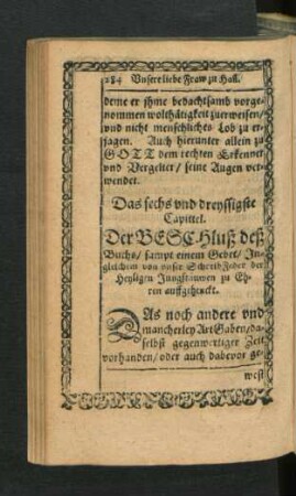 Das sechs und dreyssigste Capittel.
