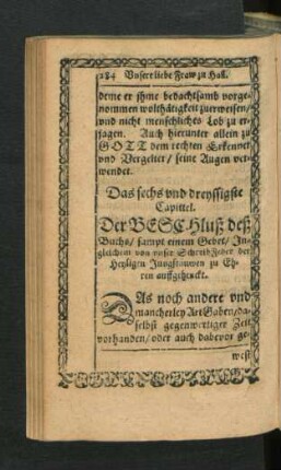 Das sechs und dreyssigste Capittel.