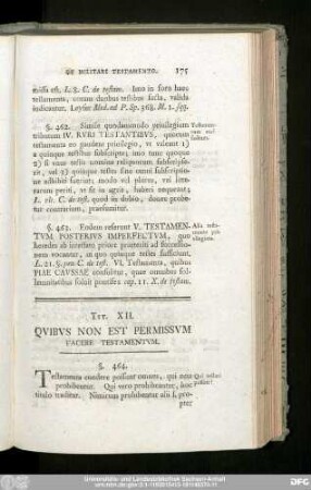 Tit. XII. Quibus Non Est Permissum Facere Testamentum.