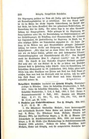 288-290 [Rezension] Ausgeführte Katechesen über die katholische Sittenlehre