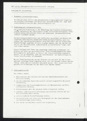 Lehrgang 02: Beschaffung