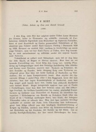 P. F. Rist - (Eden, Adam og Eva paa dansk Grund) (1903)