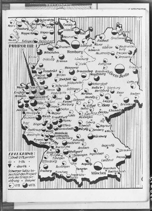 Karte der Kriegszerstörung deutscher Städte