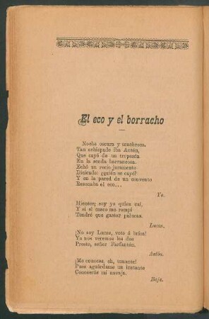 El eco y el borracho