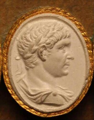 Profilbildnis des Vespasian (Daktyliothek, Das Alterthum nach Lippert und Visconti)