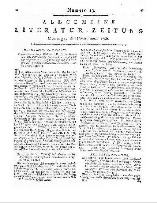 Häberlin, K. F.: Ausführliche Nachrichten von denen bey der allgemeinen Reichsversammlung und den Reichsgerichten erscheinenden Schriften. St. 4. Erlangen: Walther 1785
