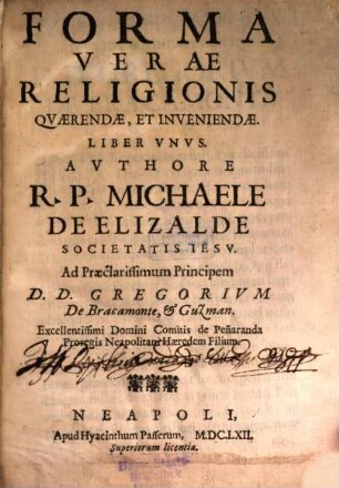 Forma verae religionis quaerendae