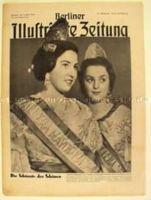 Wochenzeitschrift "Berliner Illustrierte Zeitung" mit Bildern von verschiedenen Kriegsschauplätzen