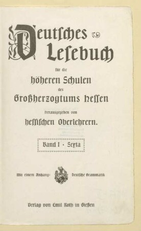 Band 1 = Sexta, [Schülerband]: [Band 1 = Sexta, [Schülerband]]