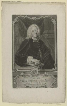 Bildnis des Christianus Gottlieb Ioecherus