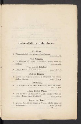 Oelgemälde in Goldrahmen