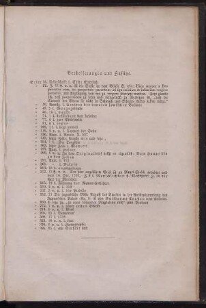 Verbesserungen und Zusätze.