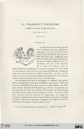 3. Pér. 9.1893: La céramique italienne d'après quelques livres nouveaux, 3