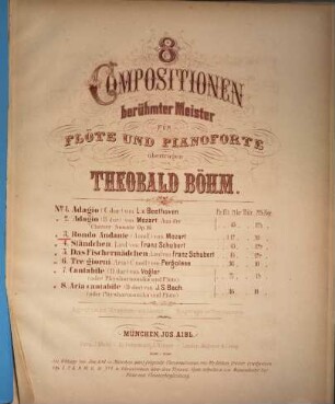 Compositionen berühmter Meister : für Flöte u. Pianoforte übertr., 3. Rondo-Andante