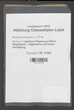 Gemeinheitsteilung des Dorfes Ehrentrup