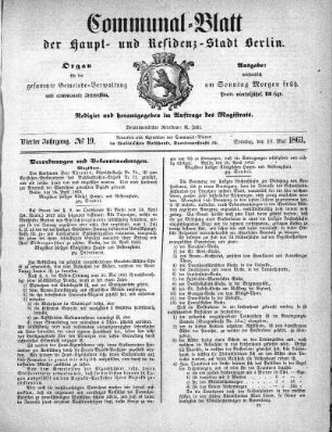 1863,19: No. 19, 10. Mai 1863