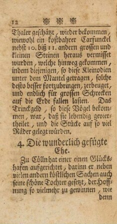 4. Die wunderlich gefügte Ehe