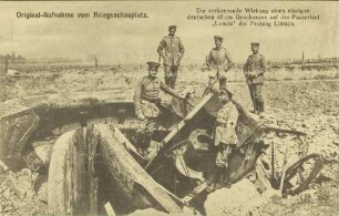 Original-Aufnahme vom Kriegsschauplatz.