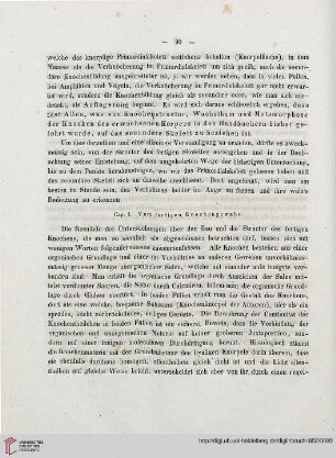 Cap. I: Vom fertigen Knochengewebe
