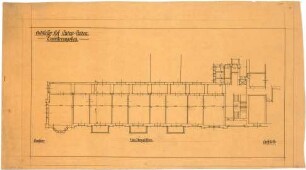 Billing, Hermann; Baden-Baden, Lange Str. 47; Hotel Badischer Hof, Erweiterungsbau - Grundriss 1. OG