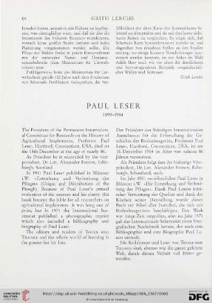 Paul Leser 1899-1984