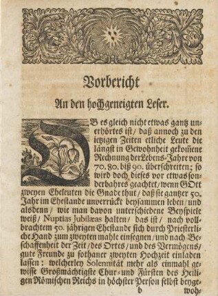 Vorbericht An den hochgeneigten Leser