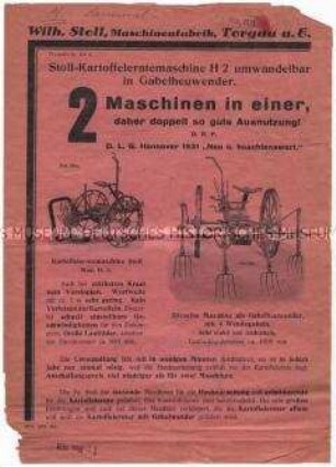 Kartoffelerntemaschine Modell H2