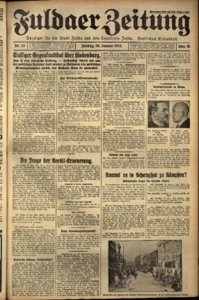 Ausgabe vom Freitag, den 29. Januar 1932.