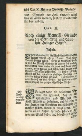 Cap. X. Noch einige Beweiß-Gründe von der Göttlichkeit und Warheit Heiliger Schrift.