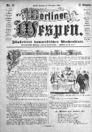 Nr. 47, 21.11.1884