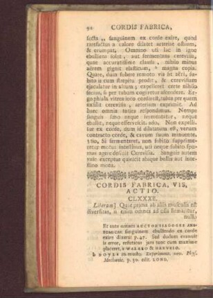 Cordis fabrica, vis, actio