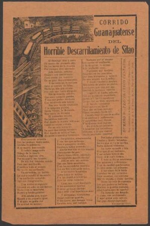 Corrido guanajuatense del horrible descarrilamiento de Silao