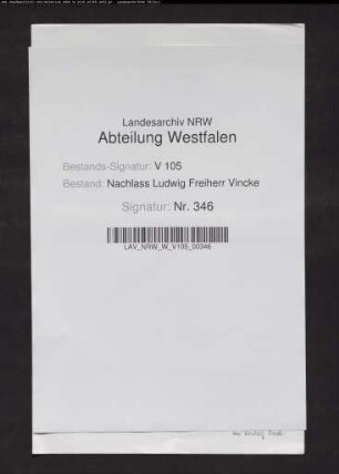 1 Brief von Girolamo Marchese Lucchesini