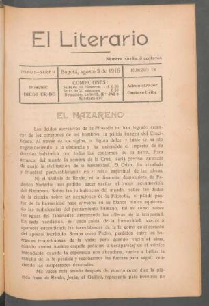 1916,1,18: serie 2, tomo 1, número 18 (agosto 3 de 1916)