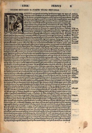 Iustini ex Trogo Pompeio historiae : cum multis memorabilibus in margine ... nuper emendatae ; cum indice
