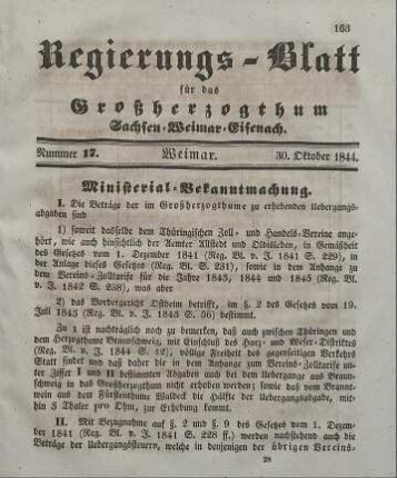 Nr. 17 : 30. Oktober 1844