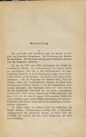 Untersuchung über die Ryswijker Religions-Klausel